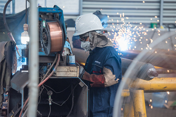 海西网架焊接车间